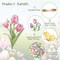 36-piece spring tree ornament set featuring wooden tulip and butterfly decorations—perfect for small trees, home décor, and festive spring parties.